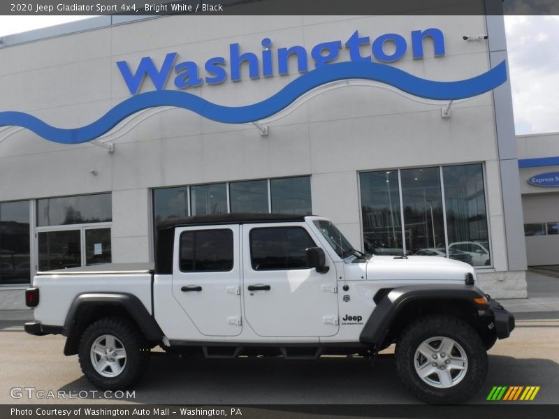 Bright White / Black 2020 Jeep Gladiator Sport 4x4