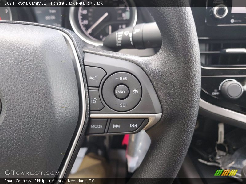 Midnight Black Metallic / Black 2021 Toyota Camry LE
