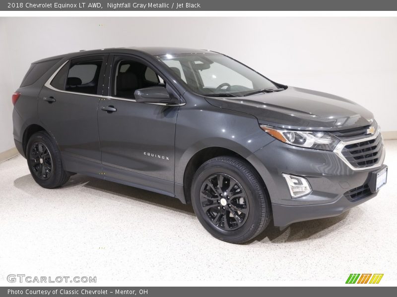 Nightfall Gray Metallic / Jet Black 2018 Chevrolet Equinox LT AWD