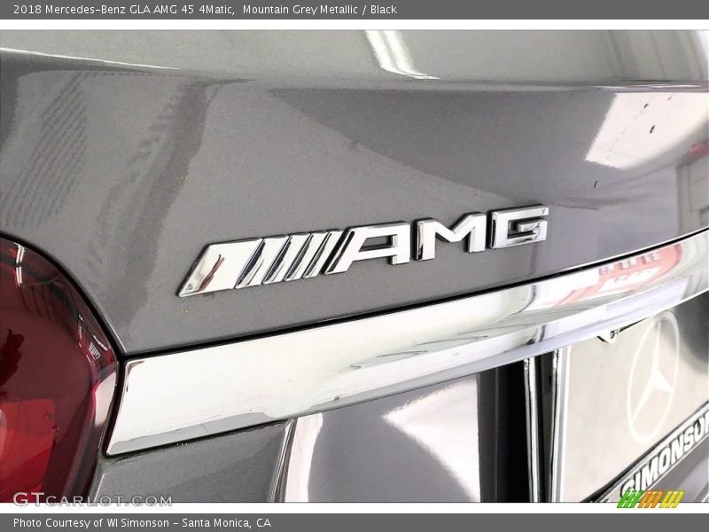 Mountain Grey Metallic / Black 2018 Mercedes-Benz GLA AMG 45 4Matic