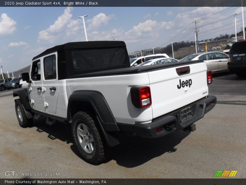 Bright White / Black 2020 Jeep Gladiator Sport 4x4