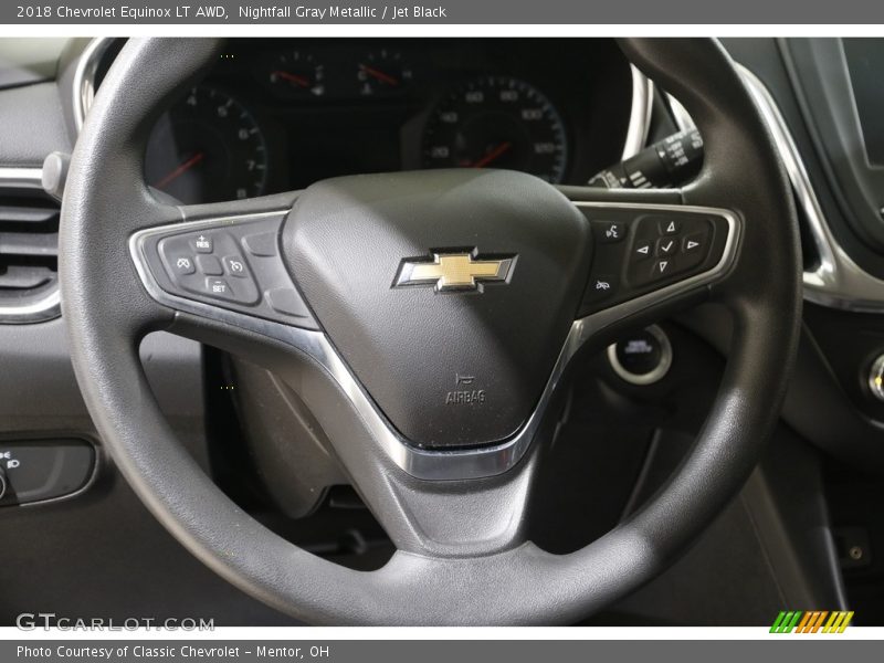 Nightfall Gray Metallic / Jet Black 2018 Chevrolet Equinox LT AWD