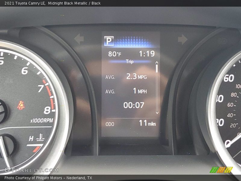 Midnight Black Metallic / Black 2021 Toyota Camry LE