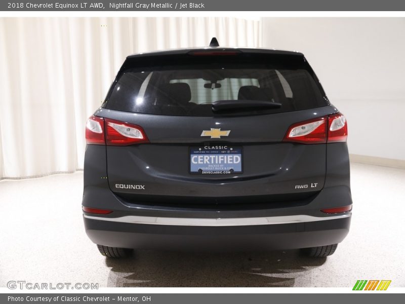 Nightfall Gray Metallic / Jet Black 2018 Chevrolet Equinox LT AWD