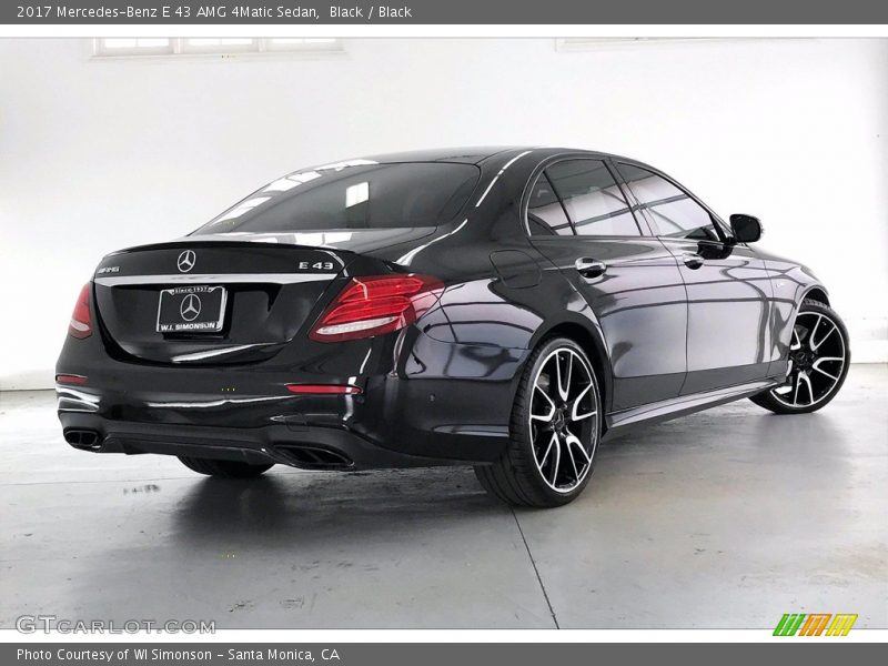 Black / Black 2017 Mercedes-Benz E 43 AMG 4Matic Sedan