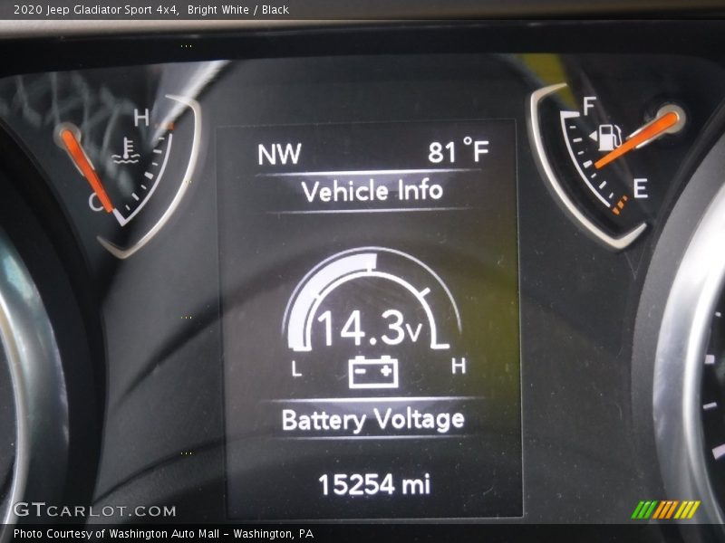 Bright White / Black 2020 Jeep Gladiator Sport 4x4