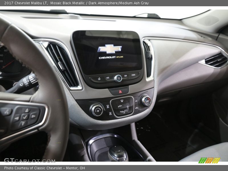 Mosaic Black Metallic / Dark Atmosphere/Medium Ash Gray 2017 Chevrolet Malibu LT