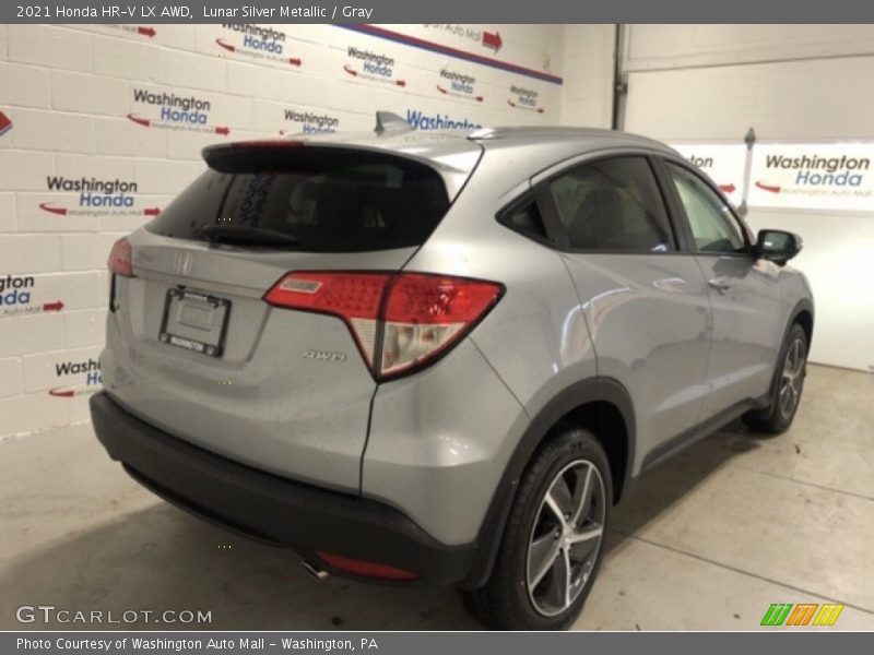 Lunar Silver Metallic / Gray 2021 Honda HR-V LX AWD
