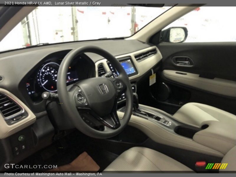 Lunar Silver Metallic / Gray 2021 Honda HR-V LX AWD