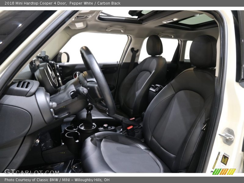 Pepper White / Carbon Black 2018 Mini Hardtop Cooper 4 Door