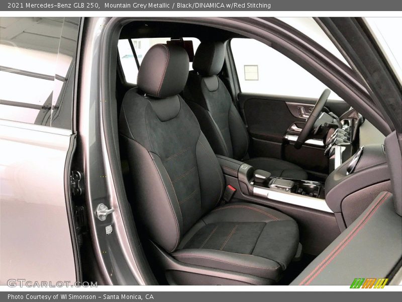 Mountain Grey Metallic / Black/DINAMICA w/Red Stitching 2021 Mercedes-Benz GLB 250