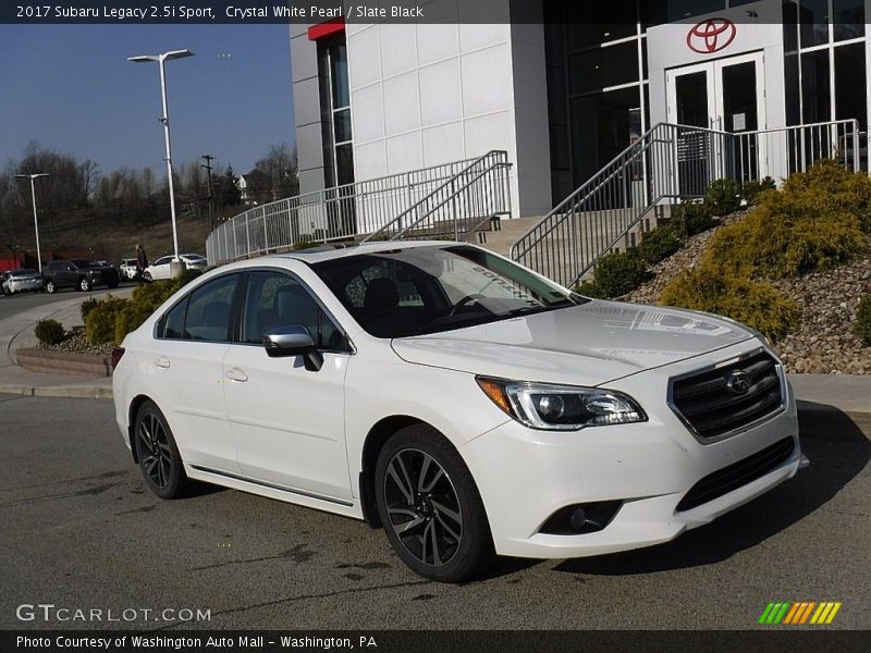 Crystal White Pearl / Slate Black 2017 Subaru Legacy 2.5i Sport