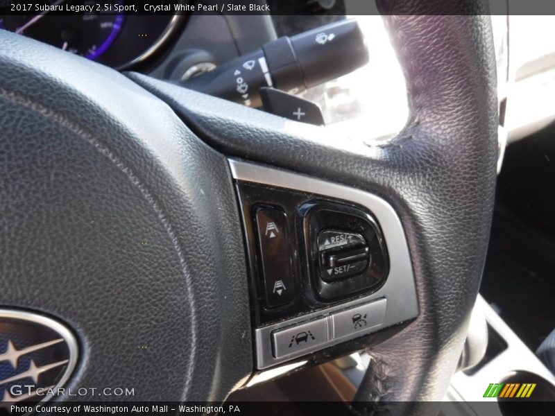 Crystal White Pearl / Slate Black 2017 Subaru Legacy 2.5i Sport