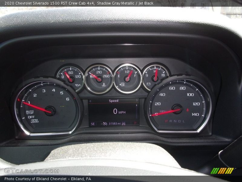 Shadow Gray Metallic / Jet Black 2020 Chevrolet Silverado 1500 RST Crew Cab 4x4