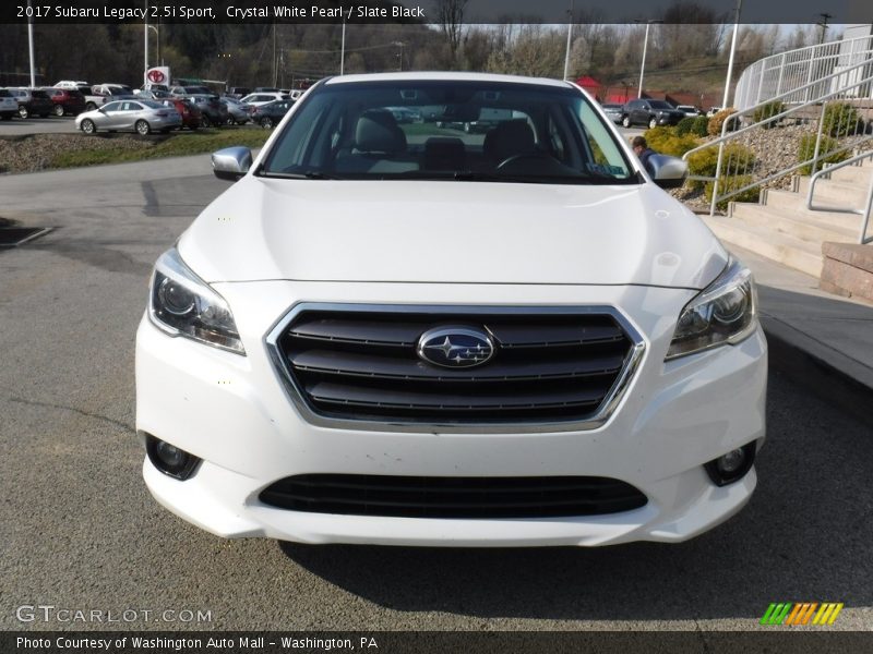 Crystal White Pearl / Slate Black 2017 Subaru Legacy 2.5i Sport