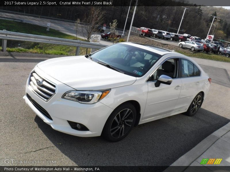 Crystal White Pearl / Slate Black 2017 Subaru Legacy 2.5i Sport