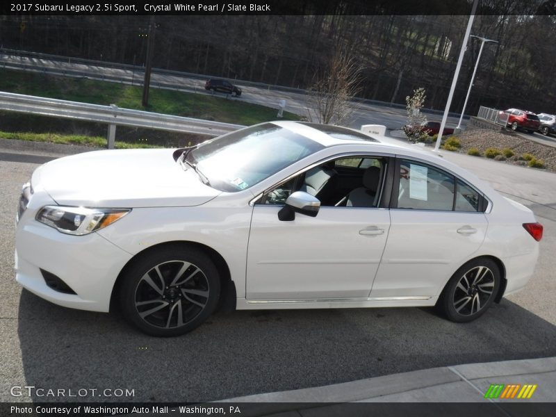 Crystal White Pearl / Slate Black 2017 Subaru Legacy 2.5i Sport