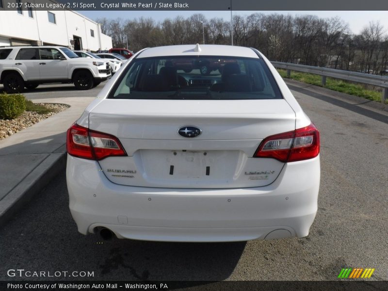 Crystal White Pearl / Slate Black 2017 Subaru Legacy 2.5i Sport