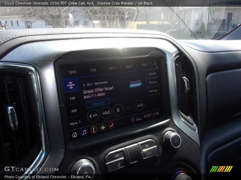 Shadow Gray Metallic / Jet Black 2020 Chevrolet Silverado 1500 RST Crew Cab 4x4
