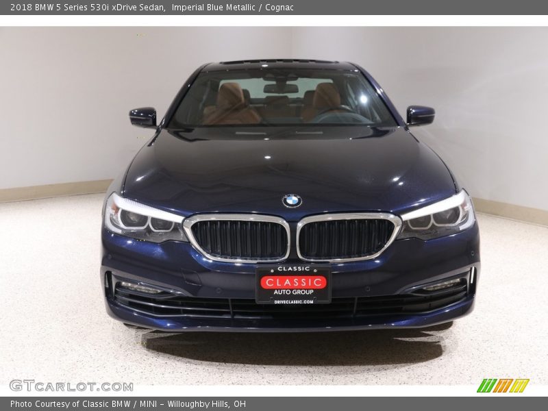 Imperial Blue Metallic / Cognac 2018 BMW 5 Series 530i xDrive Sedan