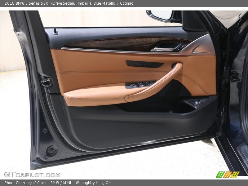 Imperial Blue Metallic / Cognac 2018 BMW 5 Series 530i xDrive Sedan