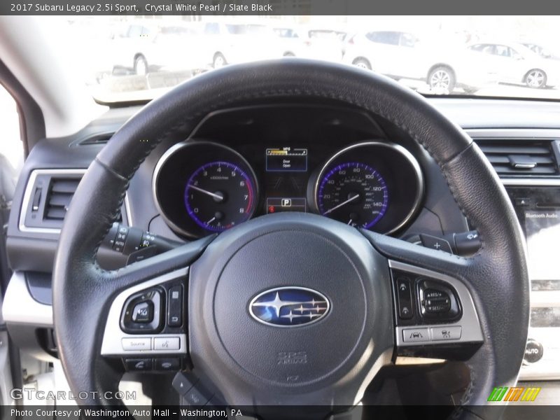 Crystal White Pearl / Slate Black 2017 Subaru Legacy 2.5i Sport