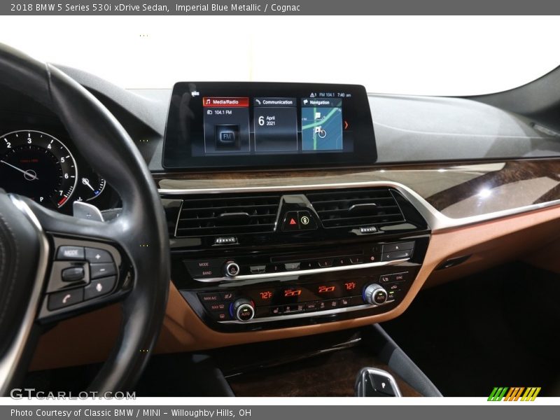 Imperial Blue Metallic / Cognac 2018 BMW 5 Series 530i xDrive Sedan