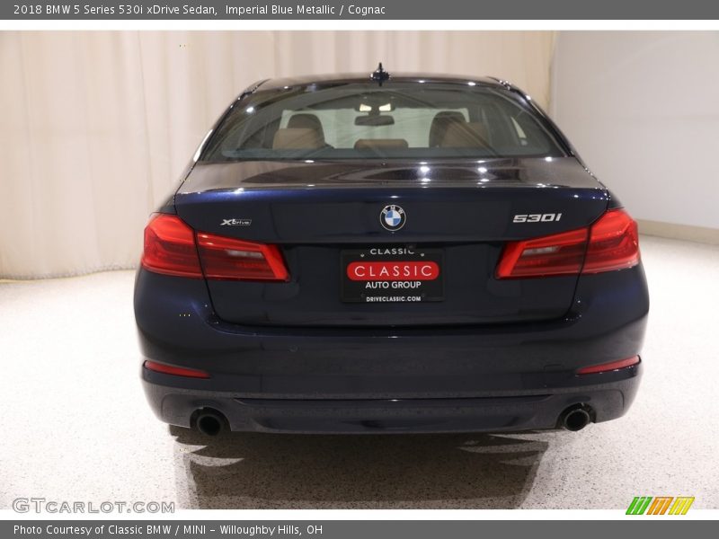 Imperial Blue Metallic / Cognac 2018 BMW 5 Series 530i xDrive Sedan