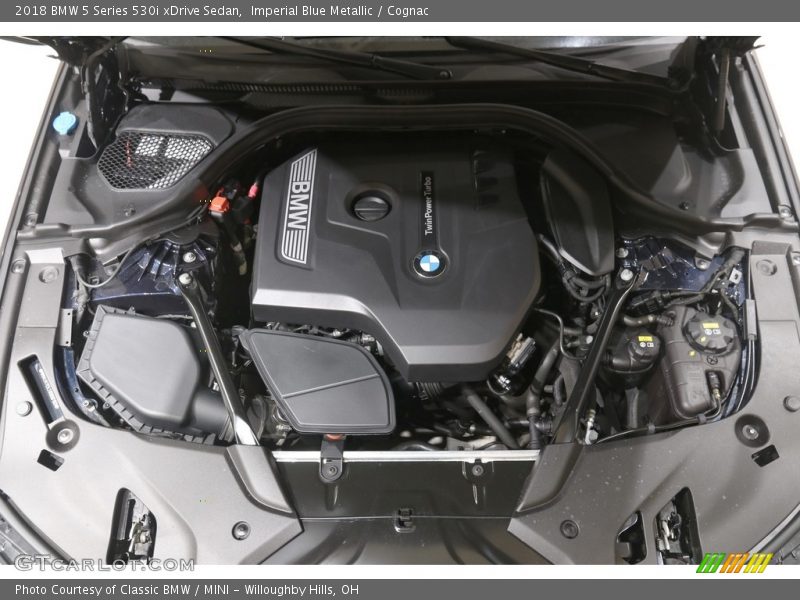 Imperial Blue Metallic / Cognac 2018 BMW 5 Series 530i xDrive Sedan