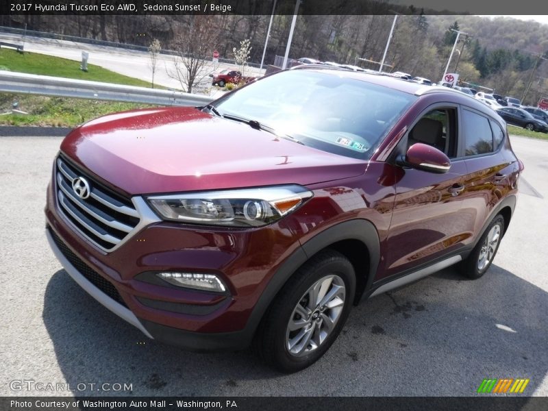 Sedona Sunset / Beige 2017 Hyundai Tucson Eco AWD