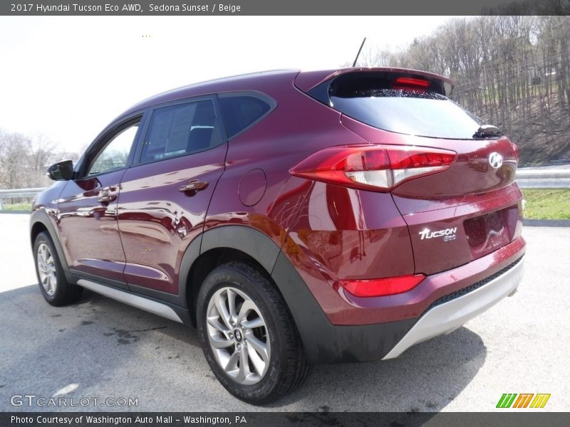 Sedona Sunset / Beige 2017 Hyundai Tucson Eco AWD