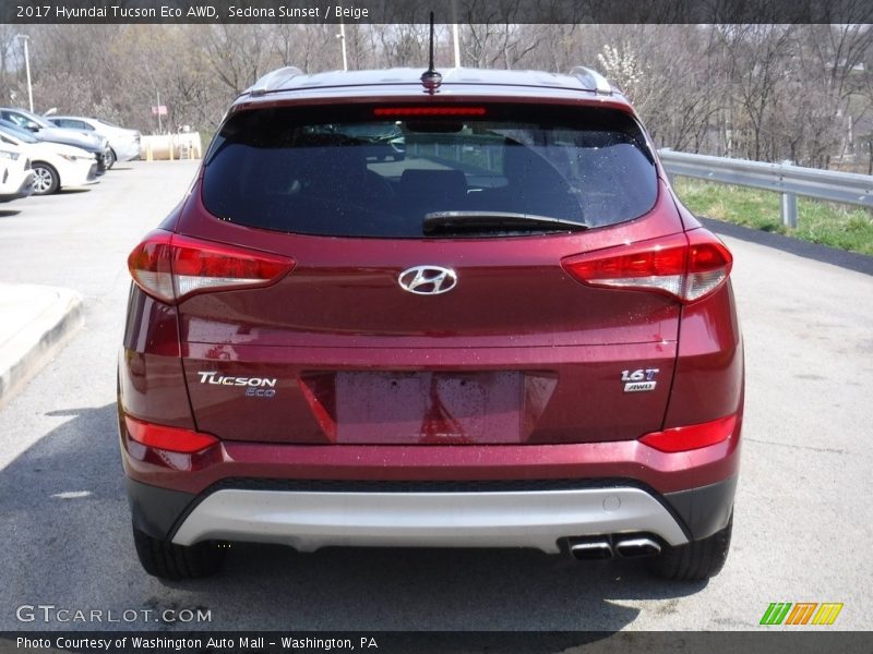 Sedona Sunset / Beige 2017 Hyundai Tucson Eco AWD