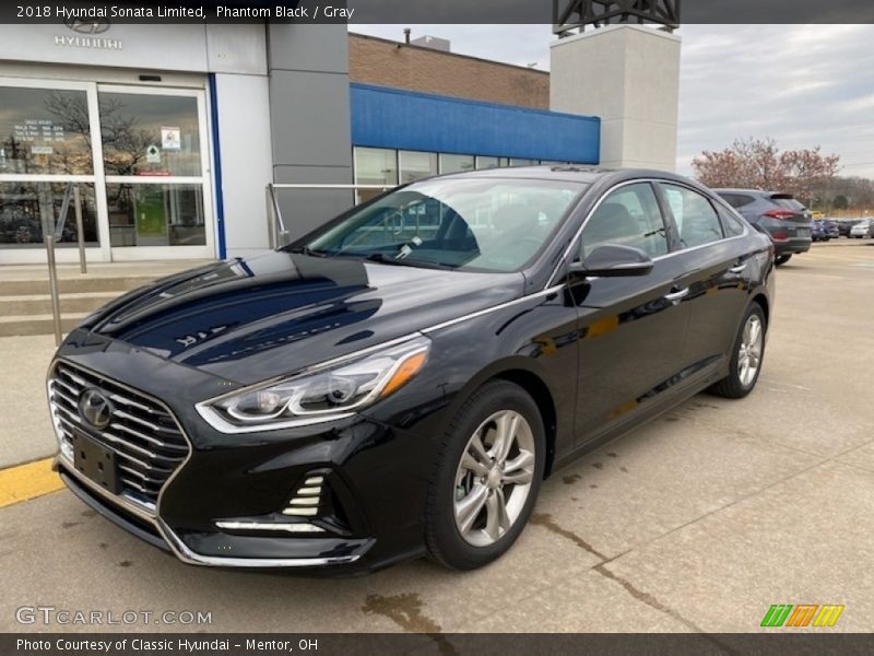 Phantom Black / Gray 2018 Hyundai Sonata Limited