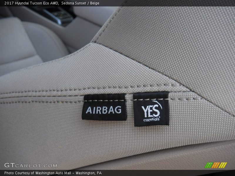 Sedona Sunset / Beige 2017 Hyundai Tucson Eco AWD