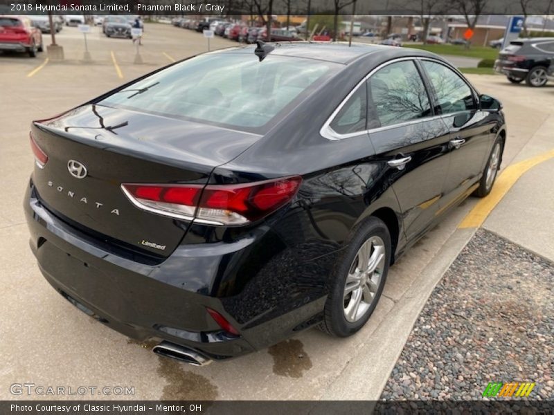 Phantom Black / Gray 2018 Hyundai Sonata Limited