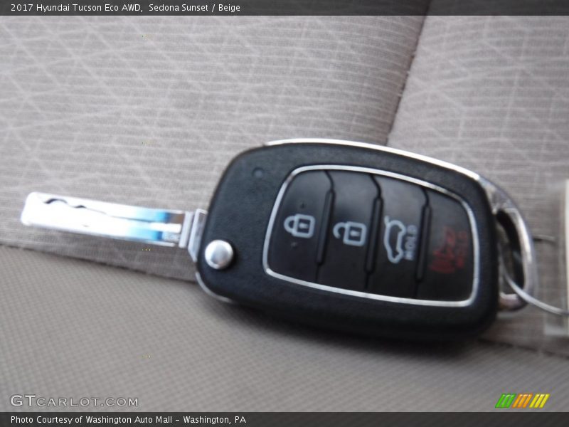 Sedona Sunset / Beige 2017 Hyundai Tucson Eco AWD