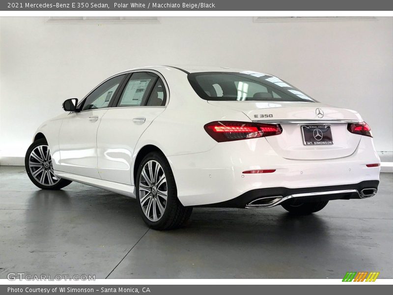 Polar White / Macchiato Beige/Black 2021 Mercedes-Benz E 350 Sedan