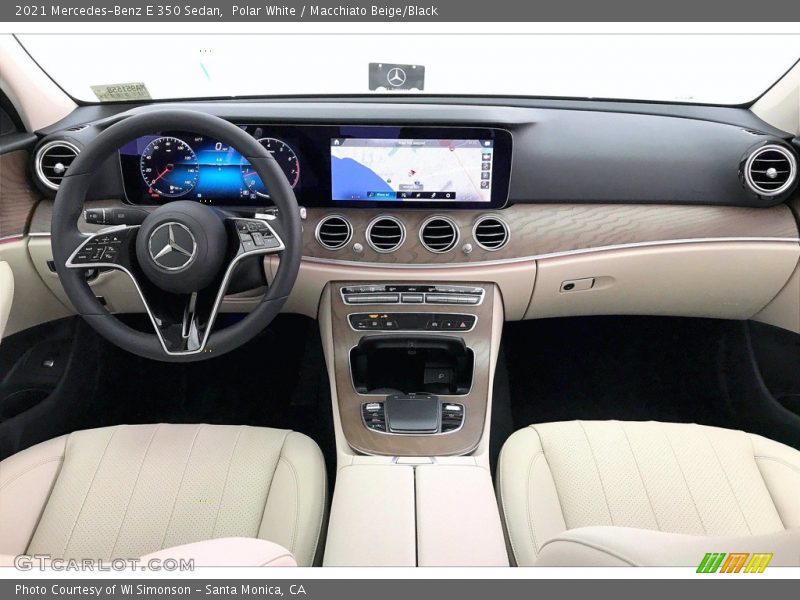 Polar White / Macchiato Beige/Black 2021 Mercedes-Benz E 350 Sedan