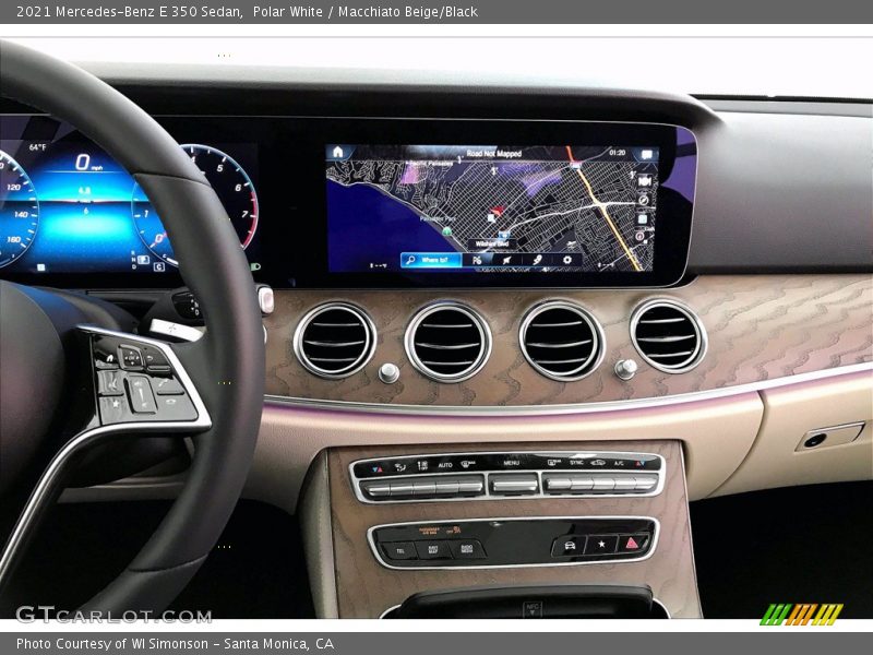 Polar White / Macchiato Beige/Black 2021 Mercedes-Benz E 350 Sedan