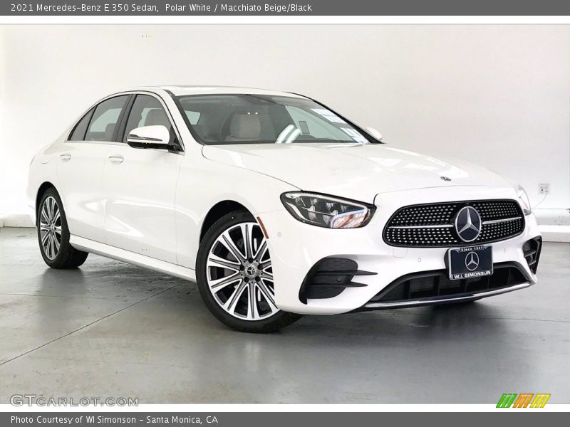 Polar White / Macchiato Beige/Black 2021 Mercedes-Benz E 350 Sedan