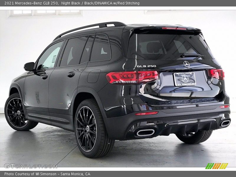 Night Black / Black/DINAMICA w/Red Stitching 2021 Mercedes-Benz GLB 250