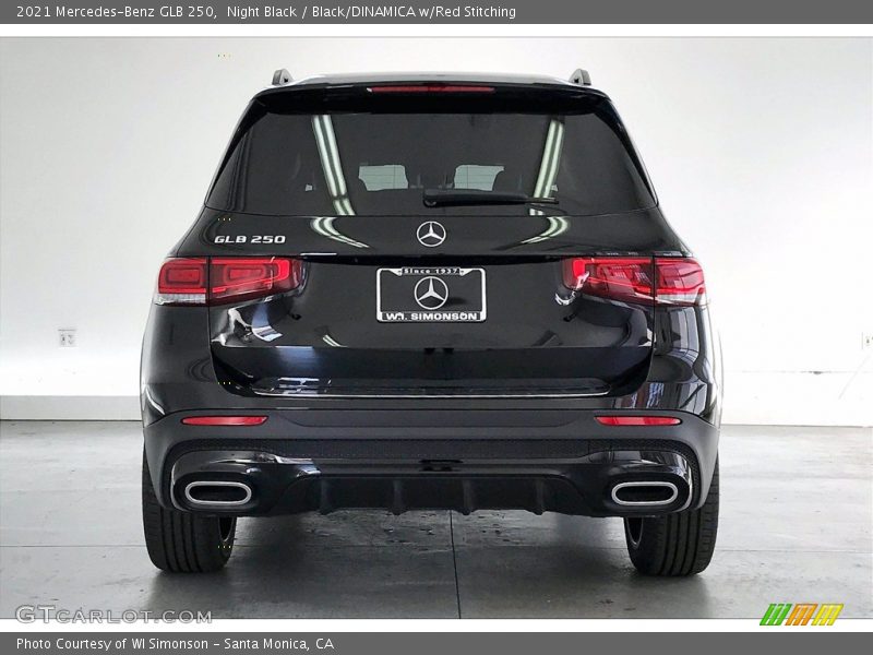 Night Black / Black/DINAMICA w/Red Stitching 2021 Mercedes-Benz GLB 250