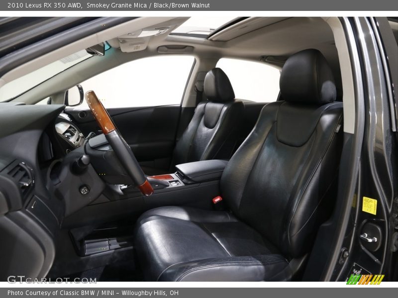 Smokey Granite Mica / Black/Brown Walnut 2010 Lexus RX 350 AWD