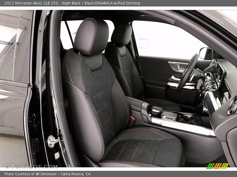 Night Black / Black/DINAMICA w/Red Stitching 2021 Mercedes-Benz GLB 250