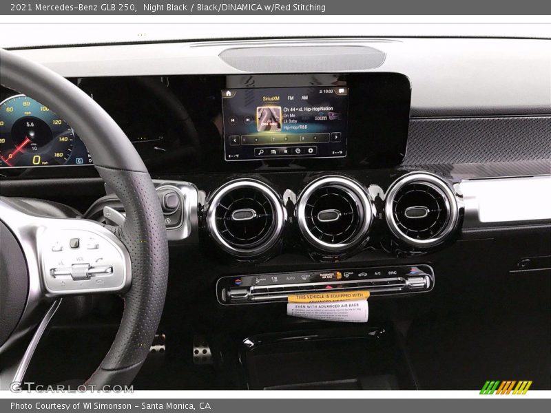 Night Black / Black/DINAMICA w/Red Stitching 2021 Mercedes-Benz GLB 250