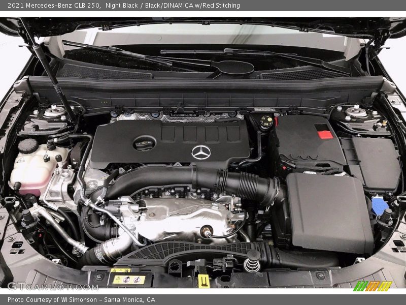 Night Black / Black/DINAMICA w/Red Stitching 2021 Mercedes-Benz GLB 250