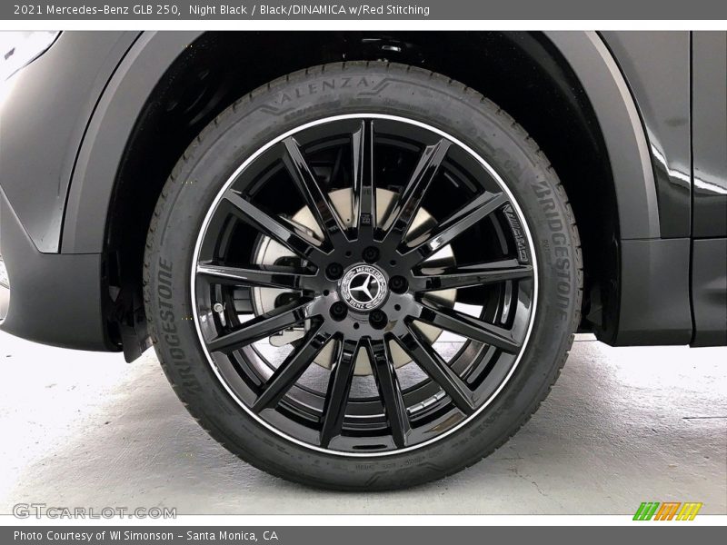Night Black / Black/DINAMICA w/Red Stitching 2021 Mercedes-Benz GLB 250