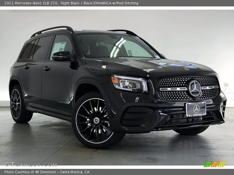 Night Black / Black/DINAMICA w/Red Stitching 2021 Mercedes-Benz GLB 250