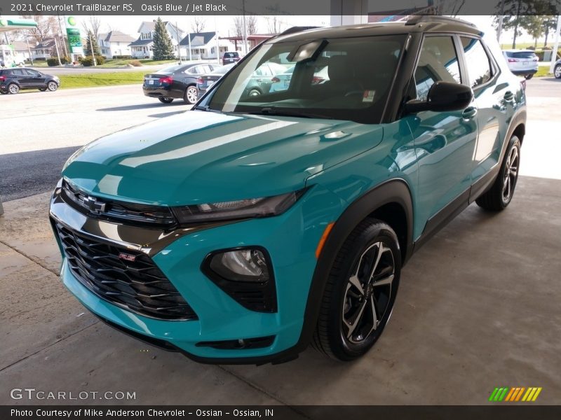 Oasis Blue / Jet Black 2021 Chevrolet TrailBlazer RS