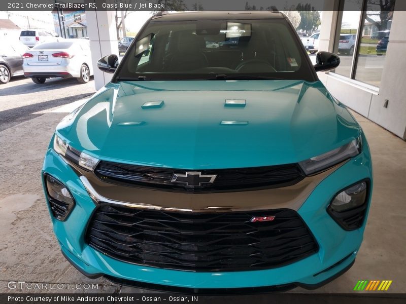 Oasis Blue / Jet Black 2021 Chevrolet TrailBlazer RS